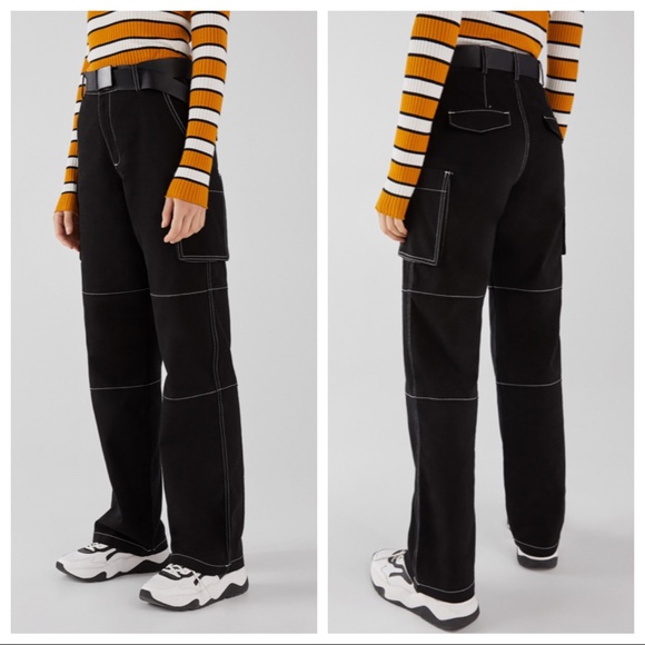bershka utility trousers